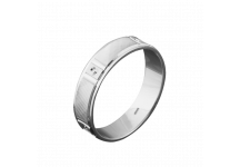 Кольцо обручальное серебряное