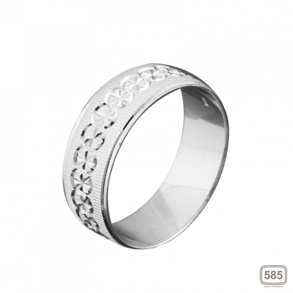 Обручальное кольцо серебряное ОС-7008 *