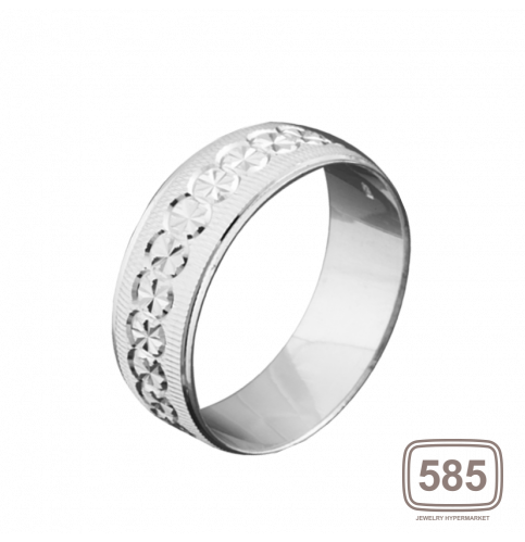 Обручальное кольцо серебряное ОС-7008 *
