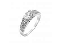 Серебряное кольцо с овальным камнем Руэлия