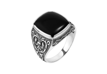 Серебряное кольцо  612ч *