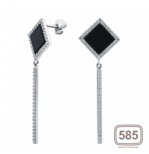 Серебряные серьги  ЛК-0158-1 *