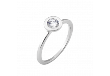 Серебряное кольцо с одним камнем Солнце