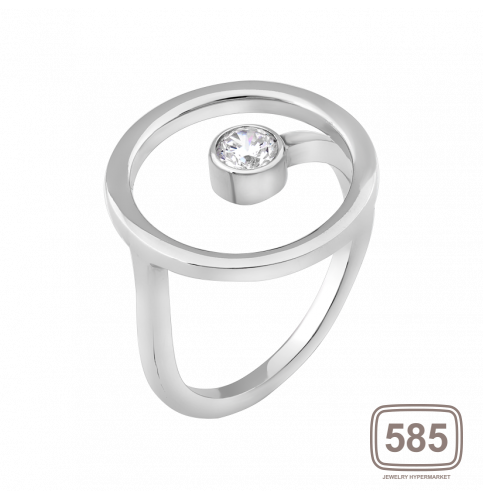 Серебряное кольцо с одним камнем Солнечная система Л-026р *