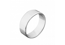 Обручальное кольцо серебряное классическое широкое