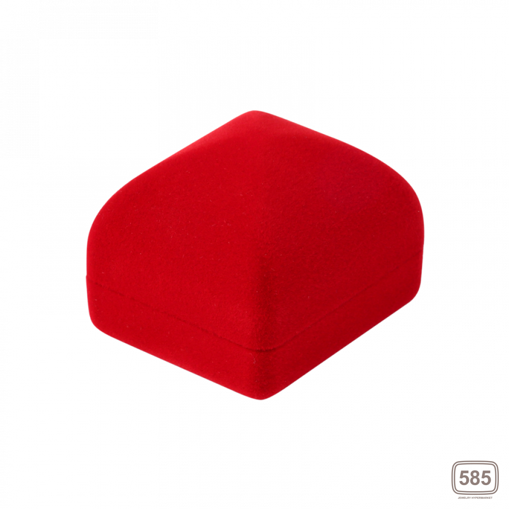 Футляр / упаковка ювелірних виробів оксамит квадрат червона