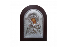 Богородиця Семистрільна срібна ікона