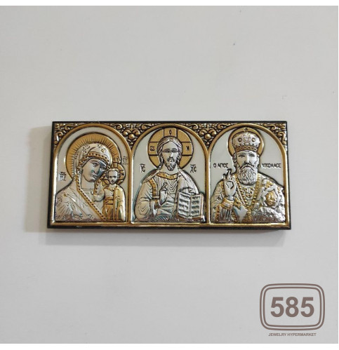 Ікона Богородиця Казанська-Спаситель-Св. Миколай 501PBG/3M/P *