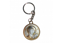 Ікона подвійна Богородиця Казанська та Святий Миколай на металевому брелоку MB/E1321-20X *