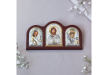 Триптих со Спасителем, Богородицей Владимирской и Святым Николаем 