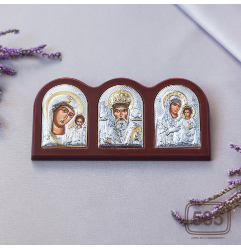 Триптих зі Святим Миколаєм, Богородицею Казанською та Богородицею Єрусалимською 