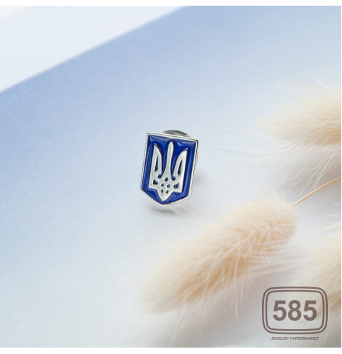 Значок срібний Герб України