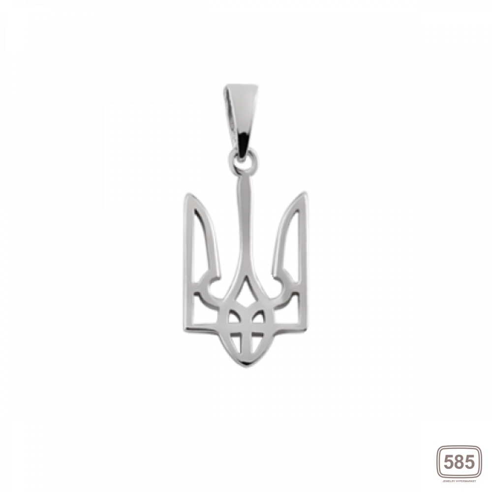 Серебряный кулон Герб Украины