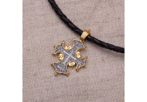 Серебряный крест с позолотой «Процвете 
Древо Креста»