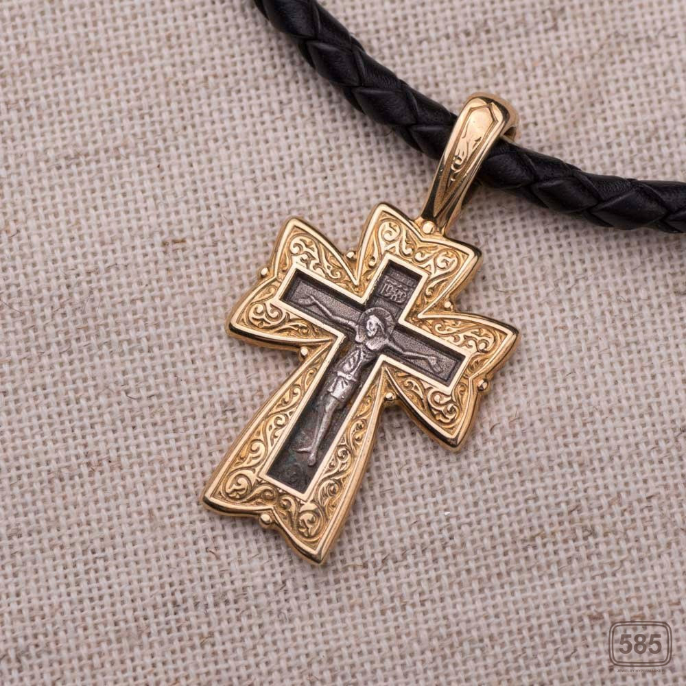 Православний хрест (чорніння, позолота)