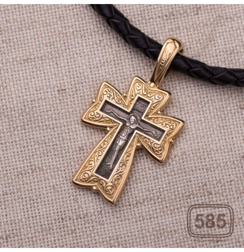Православный крест (чернение,позолота)