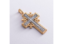 Серебряный крест с позолотой 
