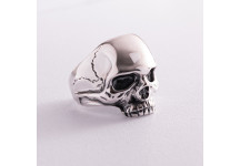 Серебряное кольцо с черепом (чернение) 
112192