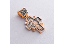 Золотий православний хрест «Ісус Христос« 
Цар царів ». Ікона Божої Матері «Державна»