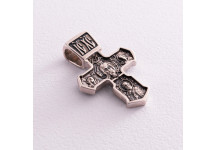 Православный крест из серебра (чернение)
