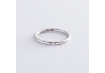 Золотое кольцо с бриллиантом в стиле минимализм
