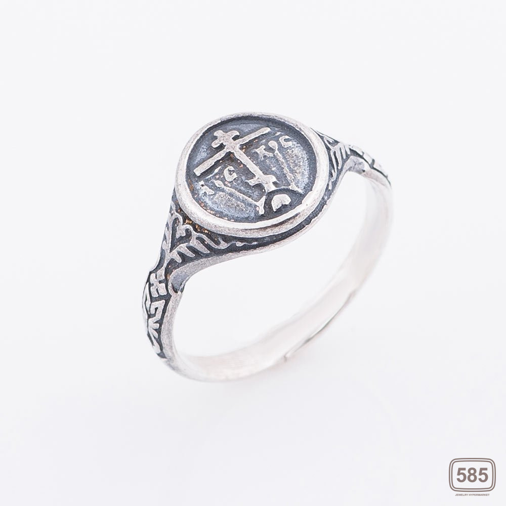 Срібний перстень Розарій