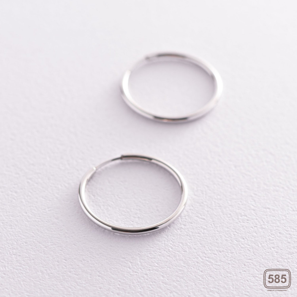 Серьги - кольца в серебре (2.0 см)