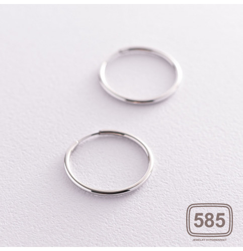 Серьги - кольца в серебре (2.0 см)