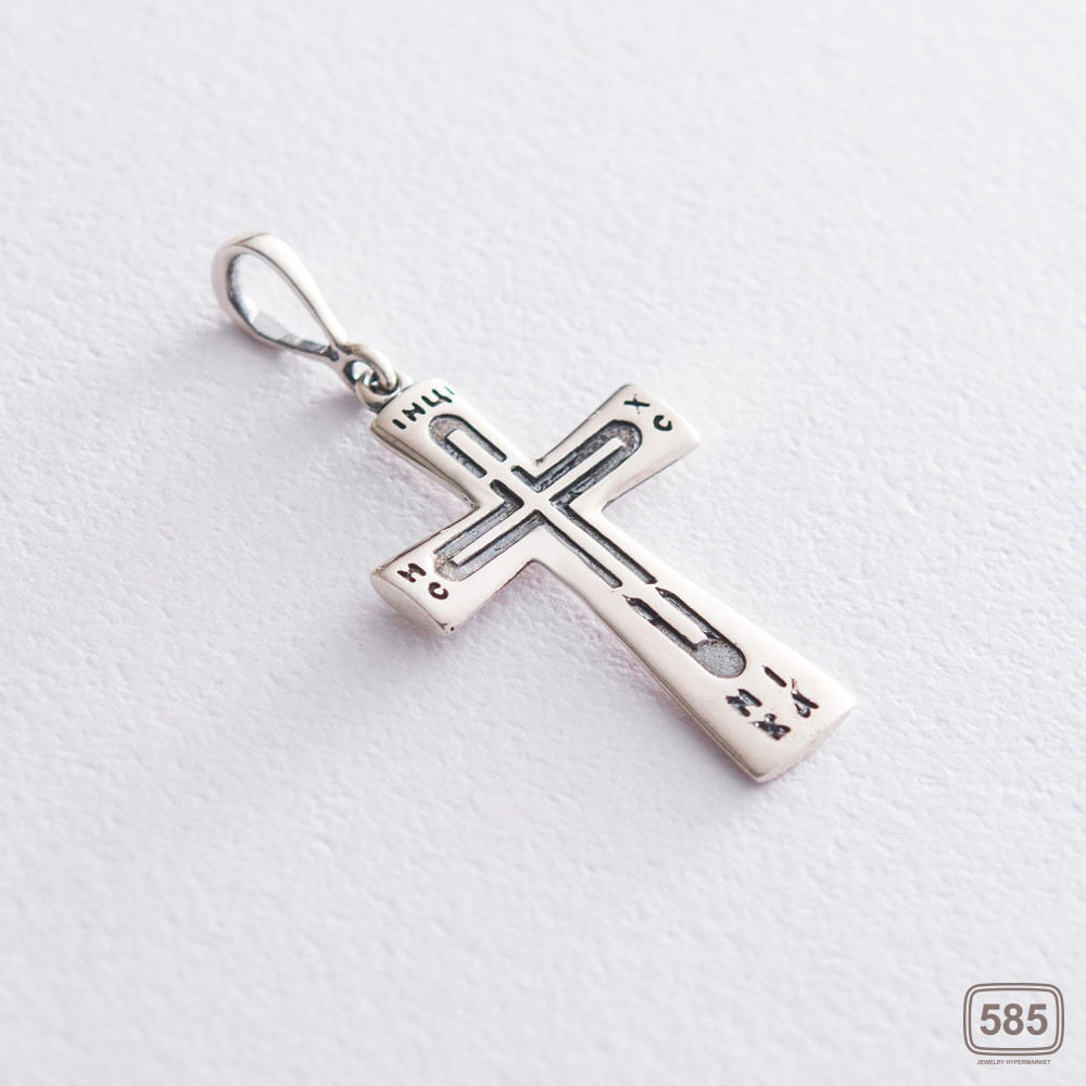 Срібний православний хрест