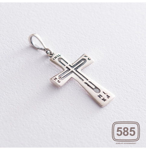 Срібний православний хрест
