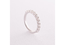 Золотое кольцо с дорожкой камней (бриллианты)