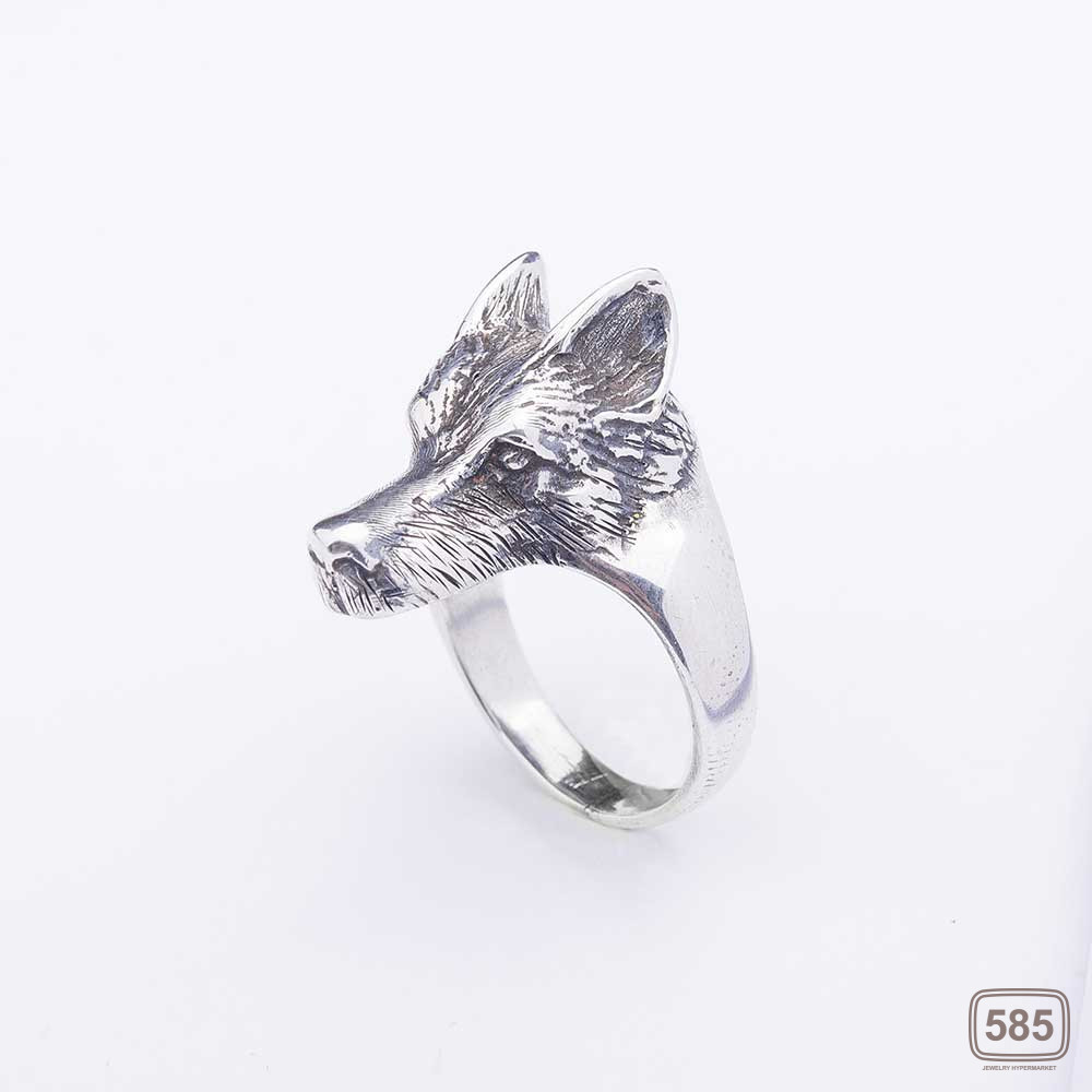 Срібний перстень Вовк