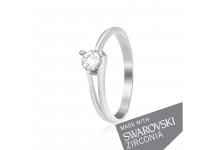 Срібна каблучка з цирконієм SWAROVSKI ZIRCONIA