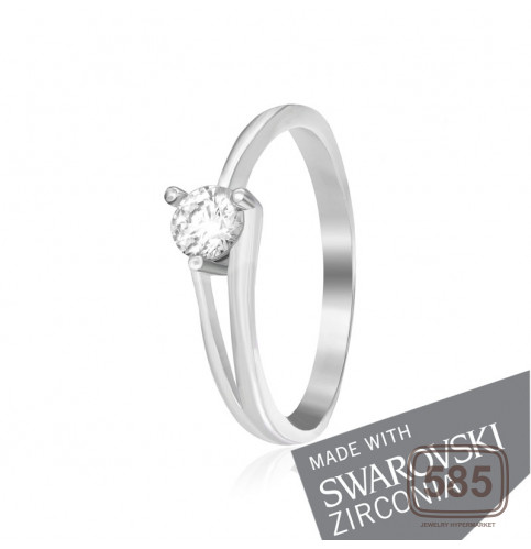 Срібна каблучка з цирконієм SWAROVSKI ZIRCONIA