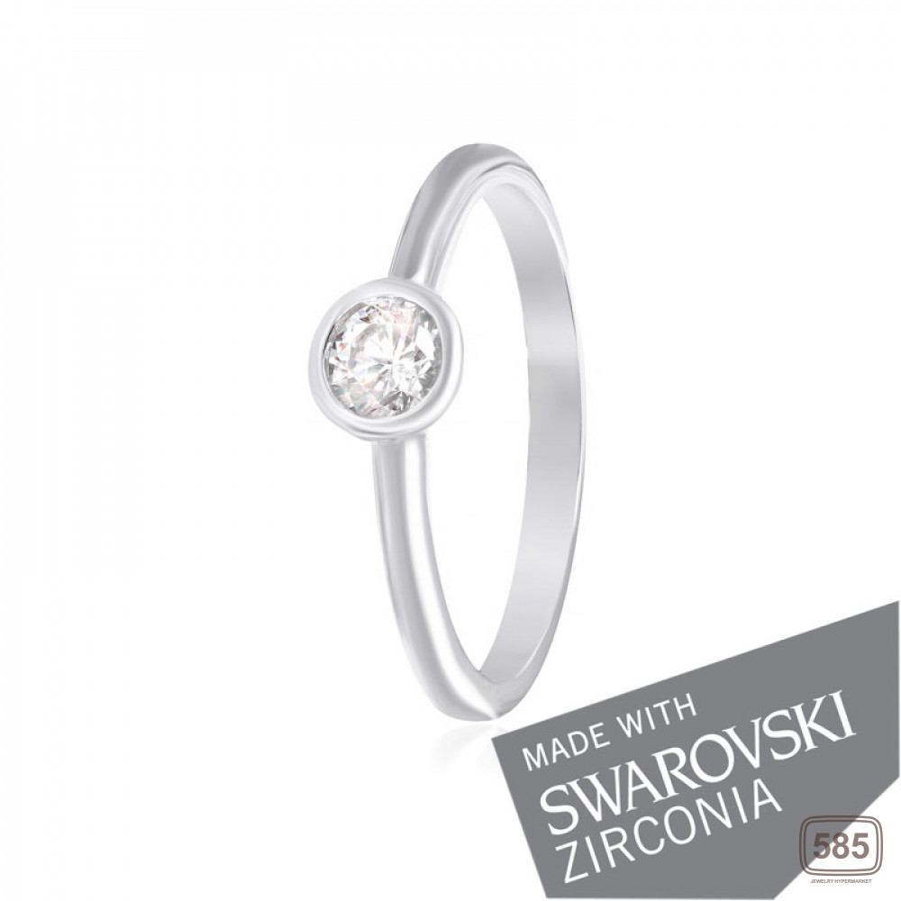 Срібна каблучка з цирконієм SWAROVSKI ZIRCONIA