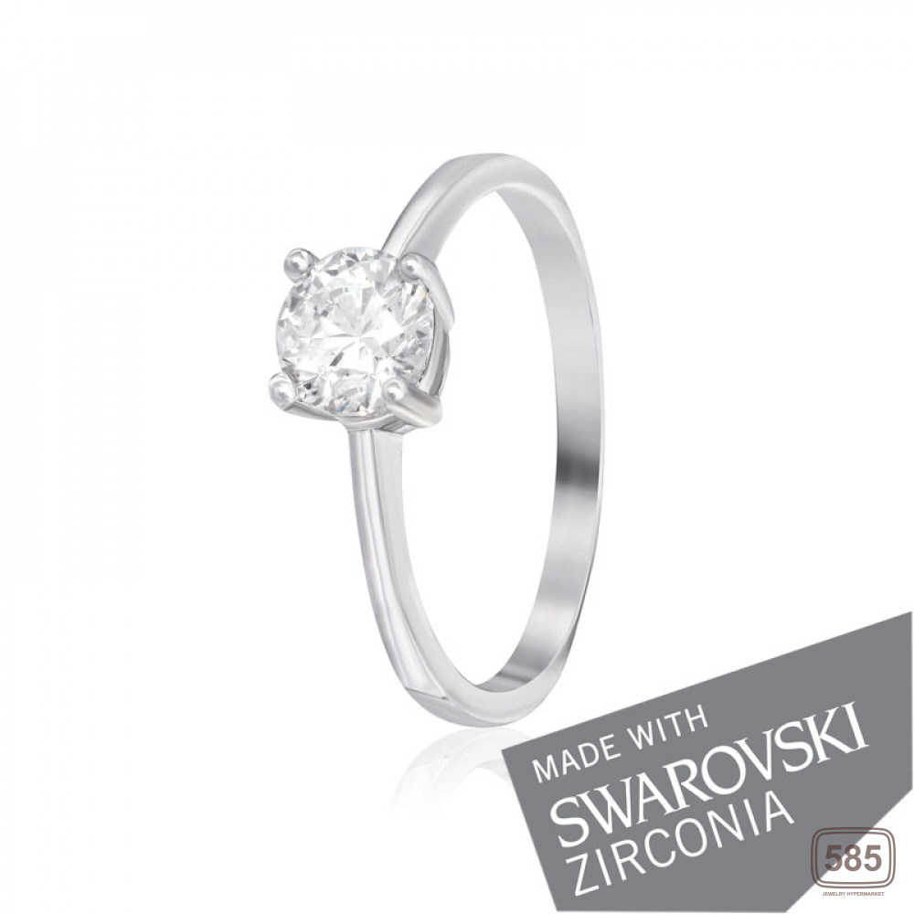 Срібна каблучка з цирконієм SWAROVSKI ZIRCONIA