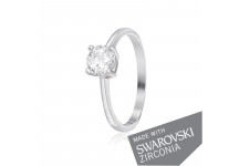 Срібна каблучка з цирконієм SWAROVSKI ZIRCONIA