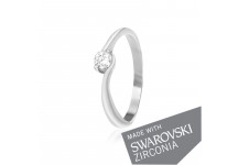 Срібна каблучка з цирконієм SWAROVSKI ZIRCONIA