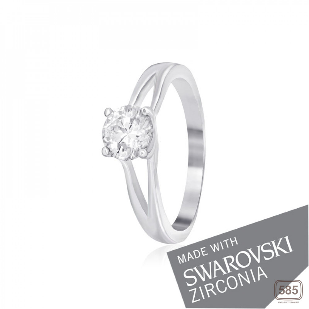 Срібна каблучка з цирконієм SWAROVSKI ZIRCONIA