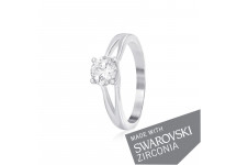 Срібна каблучка з цирконієм SWAROVSKI ZIRCONIA