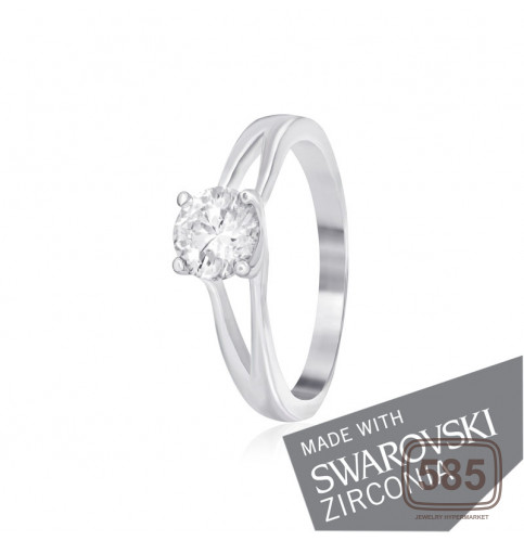 Срібна каблучка з цирконієм SWAROVSKI ZIRCONIA