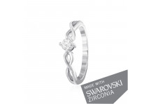 Срібна каблучка з цирконієм SWAROVSKI ZIRCONIA