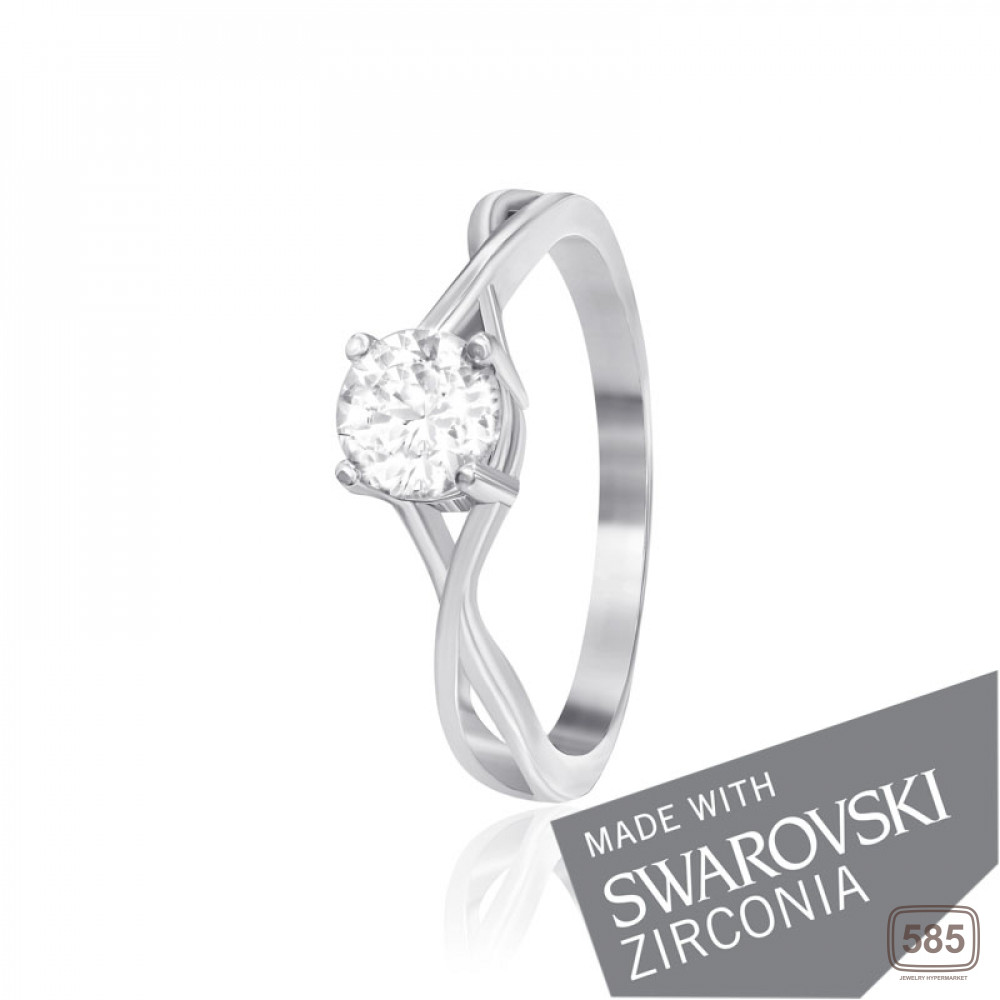 Срібна каблучка з цирконієм SWAROVSKI ZIRCONIA