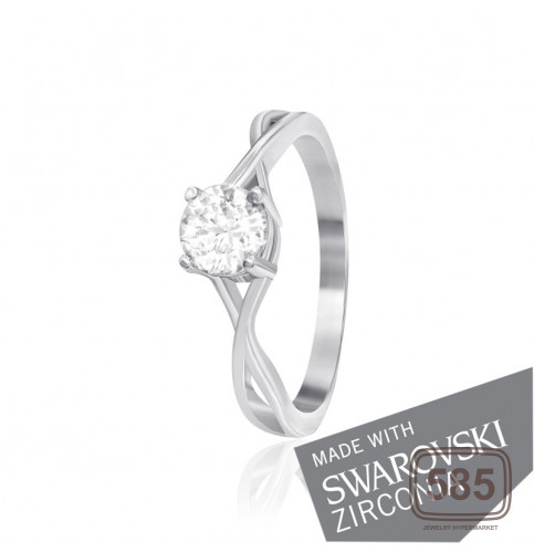 Срібна каблучка з цирконієм SWAROVSKI ZIRCONIA