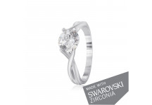 Срібна каблучка з цирконієм SWAROVSKI ZIRCONIA