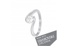 Срібна каблучка з цирконієм SWAROVSKI ZIRCONIA