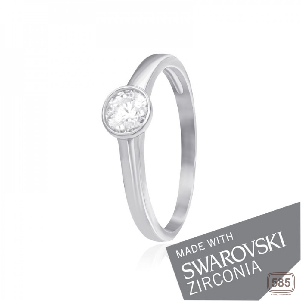 Срібна каблучка з цирконієм SWAROVSKI ZIRCONIA