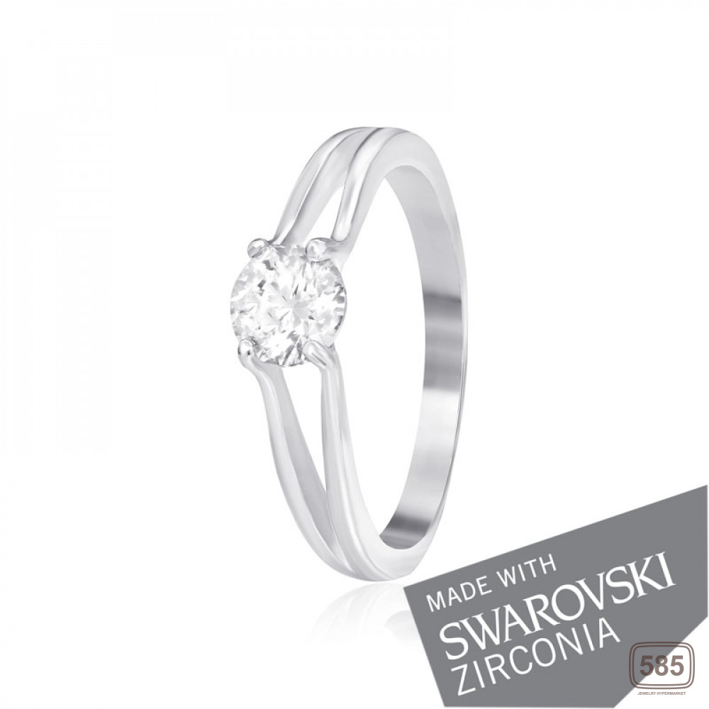 Срібна каблучка з цирконієм SWAROVSKI ZIRCONIA