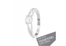 Срібна каблучка з цирконієм SWAROVSKI ZIRCONIA