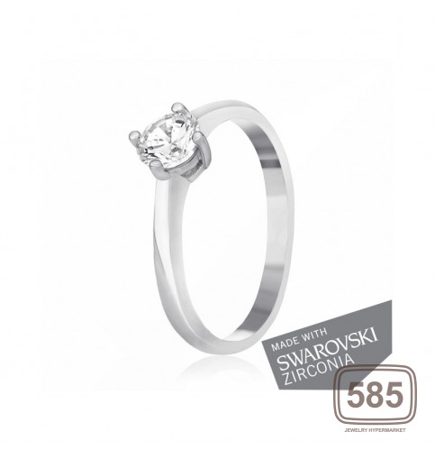 Срібна каблучка з цирконієм SWAROVSKI ZIRCONIA